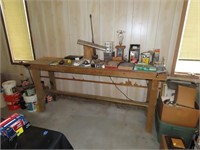 Work Bench w/ Items on Top