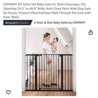 COMOMY 36" Extra Tall Baby Gate