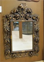 Italian Florentine Styled Carved Wooden Mirror.