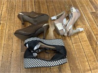 3 PAIR HIGH HEELS SIZE 7 - NEW
