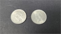 2 - 1922 PEACE DOLLARS