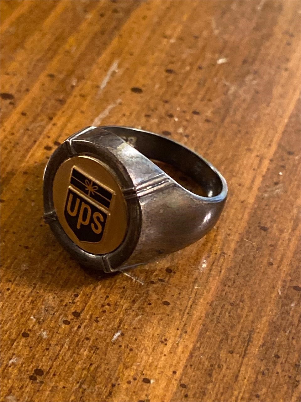 Large Sterling UPS Ring