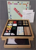 6-in-1 Wooden Monopoly Game Board