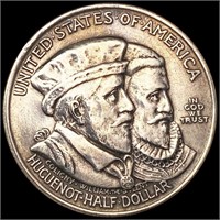 1924 Huguenot Half Dollar ABOUT UNCIRCULATED