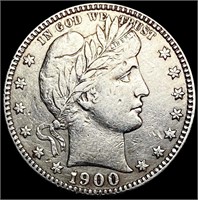 1900-S Barber Quarter NEARLY UNCIRCULATED