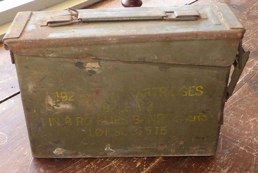 Old Military Cartridge Ammo Box