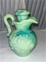 Vintage Avon Bottle Rose Pitcher Embossed 5”