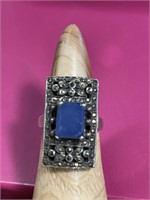 Sterling silver bluestone ring size 8