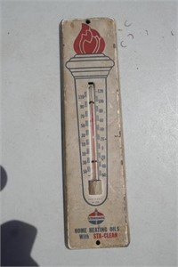 Standard Home Heating Oil Tin Thermometer