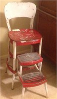 vintage fold out step stool