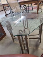 Iron & Glass Side Table