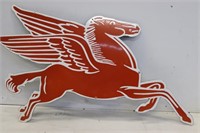 ANTIQUE PORCELAIN 36" PEGASUS SIGN