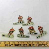 Lot Of 6 Montreal NHL Hockey Table Tin Players
