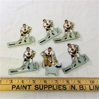Lot Of 6 Chicago NHL Hockey Table Tin Players
