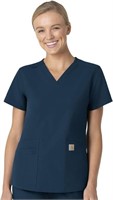 Women's V-Neck Scrub Top, XL