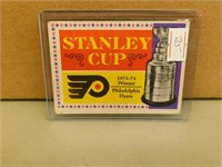 1974 OPC Stanley Cup #250 Philadelphia Flyers Card