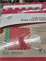 8 Pieces Foam Utility Mats 18x18 new