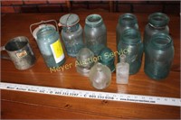 Glassware, ball jars, insulators