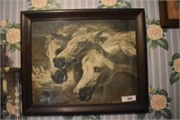 Horse Art, Wood Frame