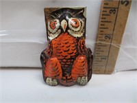 Vintage Halloween Owl Clicker 3"