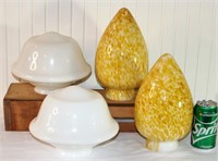 Vintage Glass Light Covers Shades