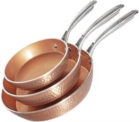 3 Pc Non Stick Frying Pan Set (8 10 12)