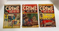 Crime Does Not Pay (3) Comic Books 1949