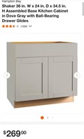 Hampton Bay Shaker Base Kitchen Cabinet