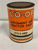 Co-op paint tin.  Full. No shipping