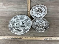 (2) Staffordshire Plates & (3) Napier Plates