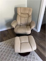 Reclining chair and matching footstool