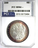 1889 Morgan PCI MS64+ Purple Rim