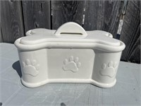 Dog treat container. Ceramic. Good condition.
