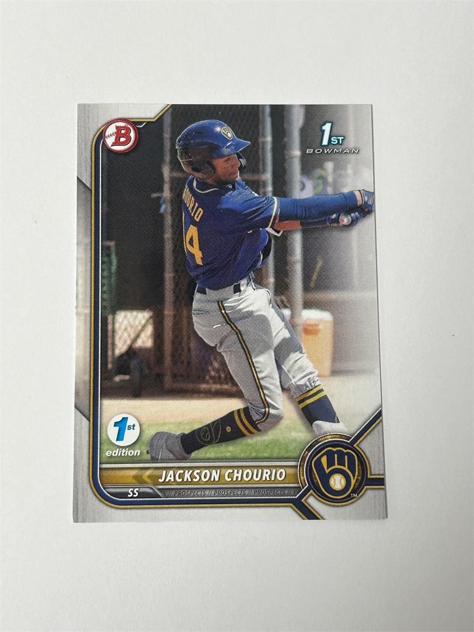 2022 1st Bowman Prospect Jackson Chourio 1st Ed.