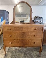 Vintage 3 Drawer Chest with Mirror