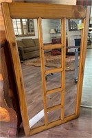 B - FRAMED MIRROR 43.5X24" (L17)