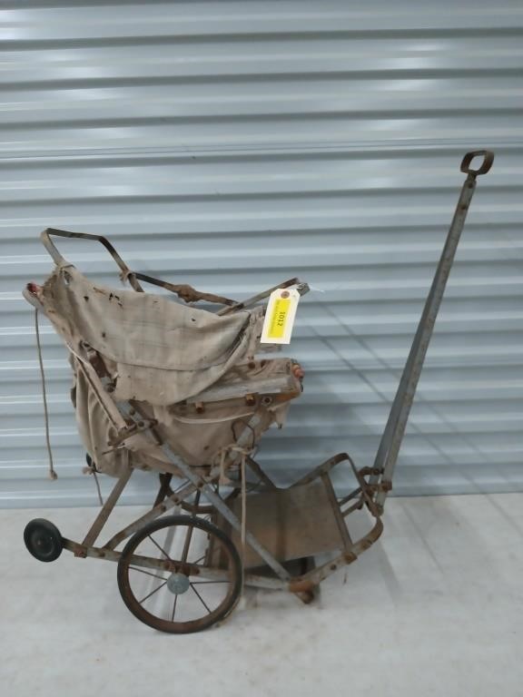 Antique baby stroller