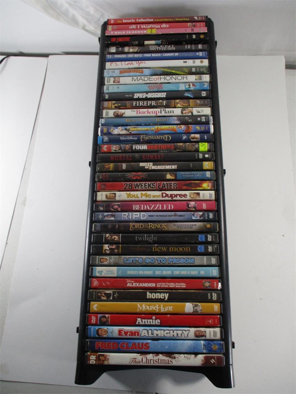DVD Storage filled with DVDS