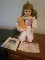 MINDY'S PLAYHOUSE PALS, "SHELLY" PORCELAIN DOLL
