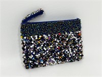 Hand Beaded Coin Purse Wallet