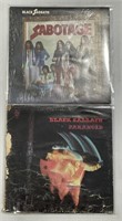(I) 2 Black Sabbath Rock Records LP 33 RPM Albums
