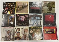 (I) 12 Rock Records LP 33 RPM Albums including
