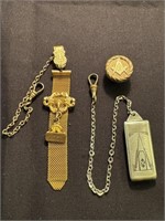 Vintage Free Masons Jewelry & Watch Clip