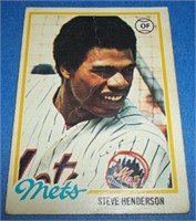 Steve Henderson rookie card 1978 o-pee-chee