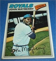 1977 topps John Mayberry card