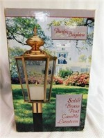 NEW IN BOX PACIFIC BRIGHTEN SOLID BRASS POST CANDL