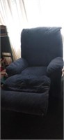 Blue recliner