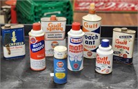 (8) Assorted "Gulf"/"Richfield" Insect Sprays