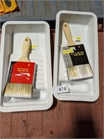 Paint Trays & Paint Brushes
