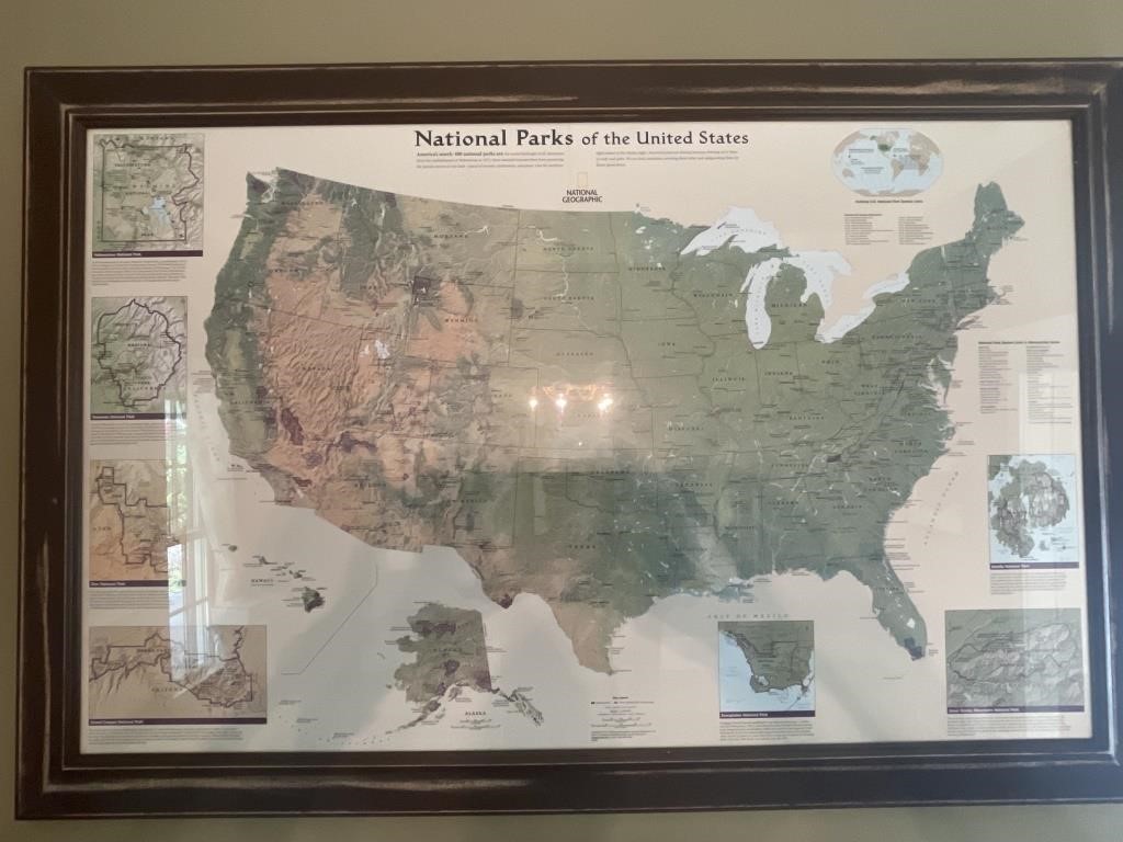 Framed -National Parks of the US